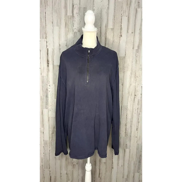 Calvin Klein Men's Blue 1/4‎ Zip Pullover Sweater Size 2XL - Picture 1 of 12
